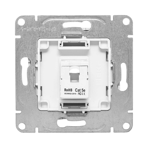 Механизм розетки RJ45 (cat5), алюминий Эпика EKF
