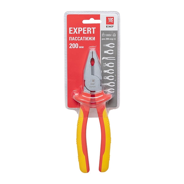 Пассатижи Expert 200 мм 1000В EKF