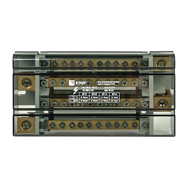 Блок распределительный (кросс-модуль) 160A (4x12) EKF PROxima