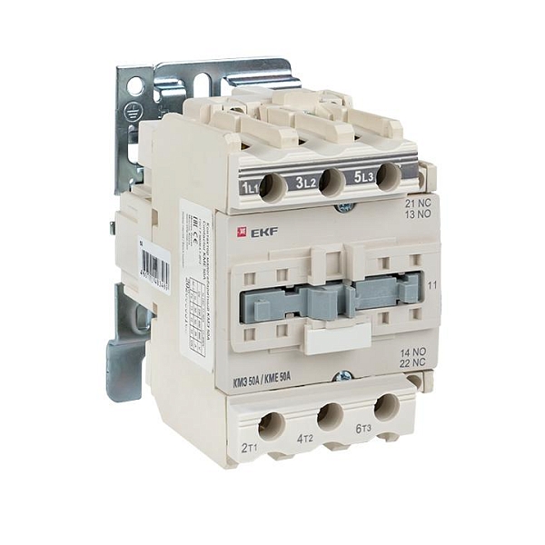 Контактор КМЭ-3 50А 1NO+1NC 24В AC EKF