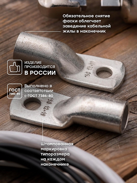 Наконечник медный луженый ТМЛ 150-12-19 EKF PROxima