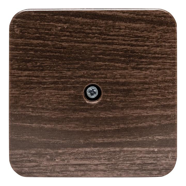 Коробка разветвительная КМР-030-030кг (75x75x26) с клеммником тёмное дерево EKF PROxima