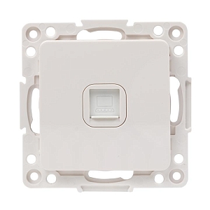 Стокгольм Механизм Розетки RJ-45 1-местной белый EKF
