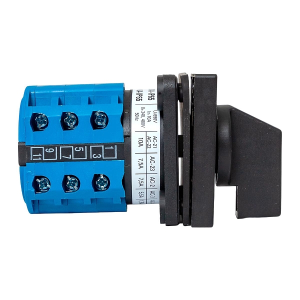 Переключатель кулачковый ПК-1-23 10А 3P «1-0-2» IP65 EKF