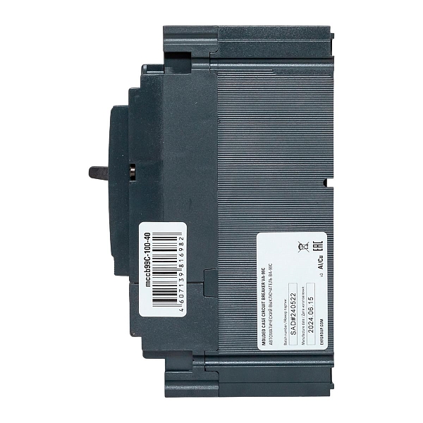 Выключатель автоматический в литом корпусе ВА-99C 100/40А 3P 35кА с термомагнитным расцепителем EKF