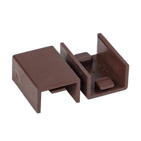 Соединитель (15x10) (4 шт) темное дерево EKF-Plast 