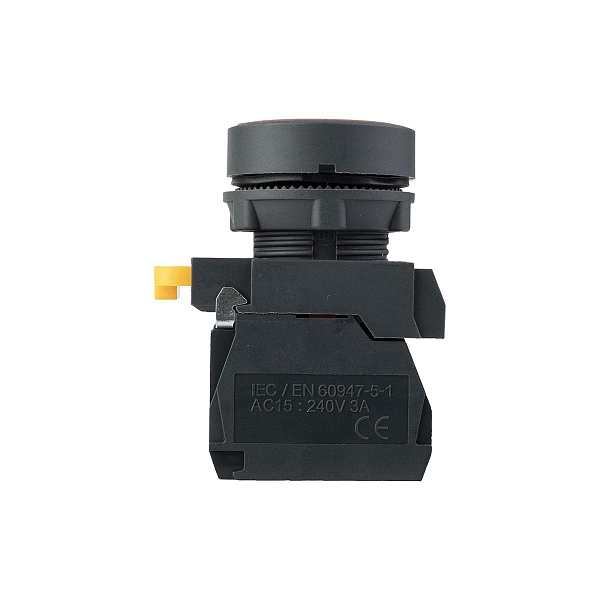 Кнопка SB-21 плоская без фиксации 1NO+1NС красная IP65 EKF