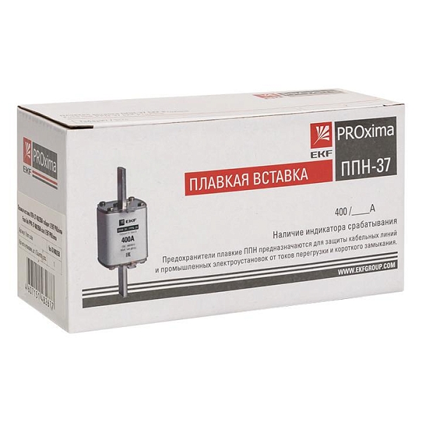 Плавкая вставка ППН-37 400/350А габарит 2 EKF 