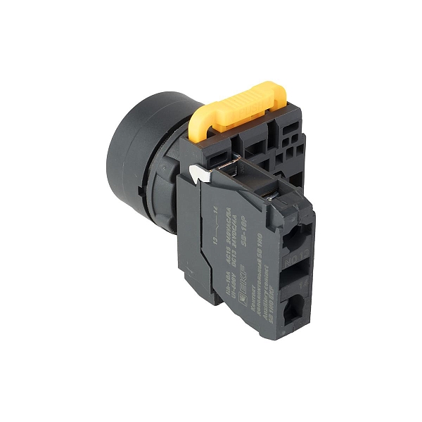 Кнопка выпирающая SB-35 с фиксацией 1NC черная IP65 EKF