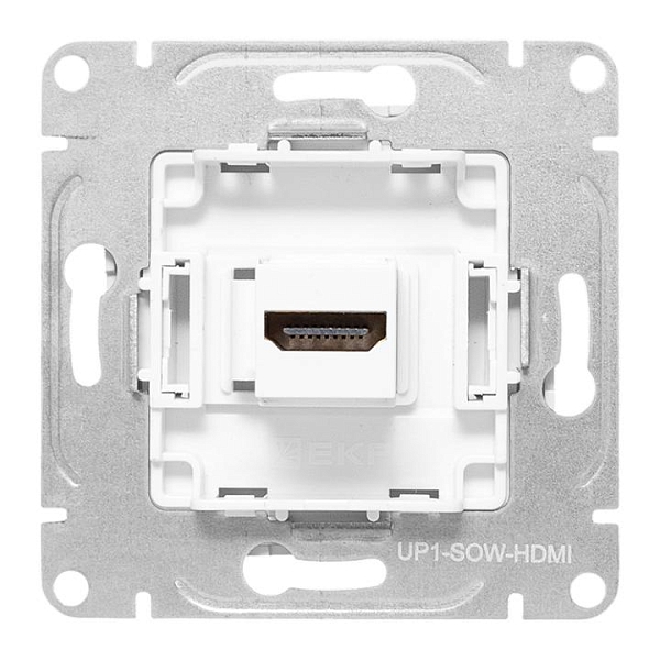 Механизм розетки HDMI, белый Эпика EKF