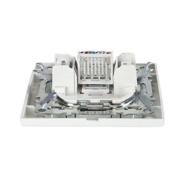 Минск Розетка RJ-45 1-местная СП белая EKF