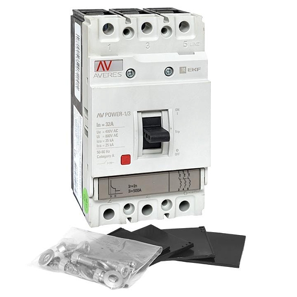Выключатель автоматический в литом корпусе AV-POWER-1/3 32А 35кА TR EKF