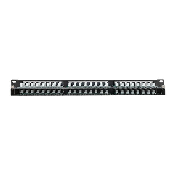 Патч-панель высокой плотности TERACOM PRO 19'' Cat.5E 1U неэкранированная UTP 48 портов RJ-45 Dual IDC с органайзером