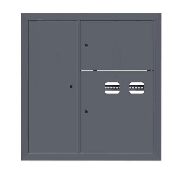 Щит этажный 2 кв. слаботочка слева RAL7024 (1000x950x150) EKF PROxima