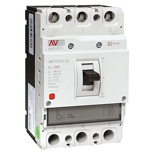 Выключатель автоматический в литом корпусе AV-POWER-1/3 100А 35кА TR EKF
