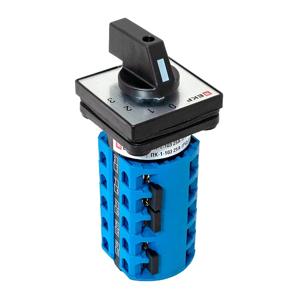 Переключатель кулачковый ПК-1-103 25А 3P «0-1-2-3» IP65 EKF