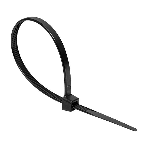 Хомут P6.6 стандартный (ч), 3.6x150 (100шт) FlexLock EKF