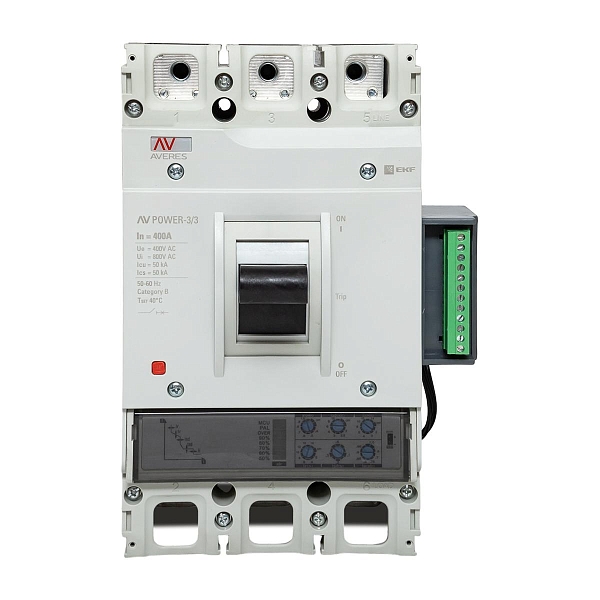 Выключатель автоматический в литом корпусе AV-POWER-3/3 400А 50кА ETU2.2 EKF