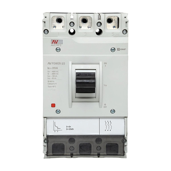 Выключатель автоматический в литом корпусе AV-POWER-3/3 315А 100кА TR EKF