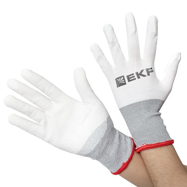 Перчатки рабочие PROFI Touch для чистовых работ (15 класс, 7 размер) EXPERT EKF