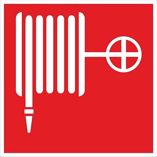Знак пластик F02 "Пожарный кран" (200x200) ГОСТ 12.4.026-2015 EKF PROxima
