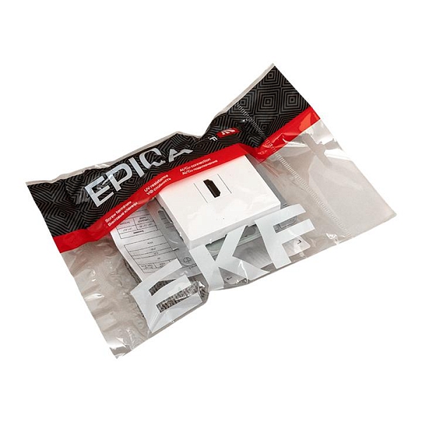 Механизм розетки HDMI, белый Эпика EKF