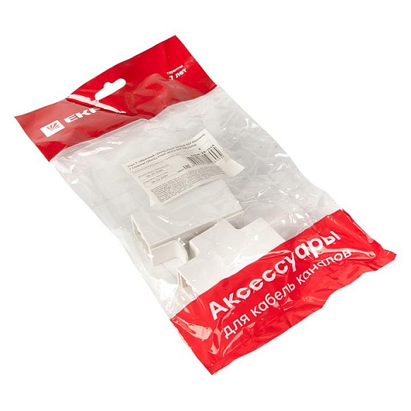 Угол T-образный (25x16) (4 шт) белый EKF-Plast 