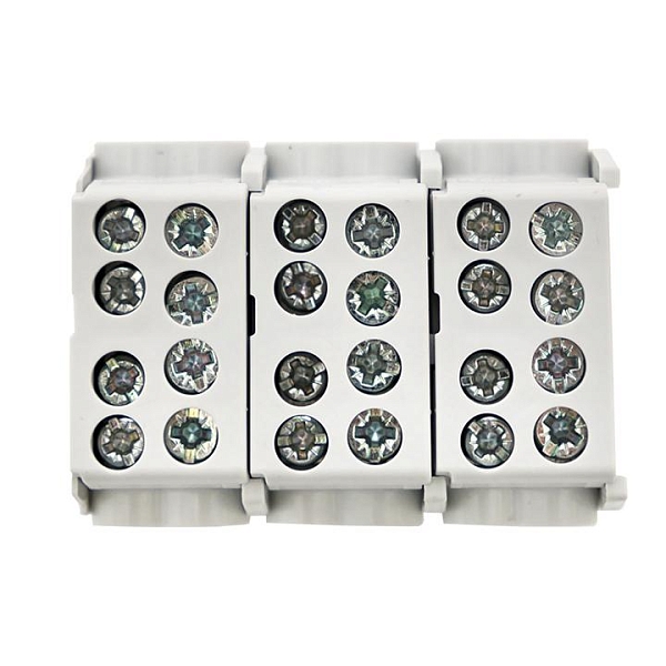 Клемма распределительная КСР с двойным винтом 2x25/2x16 серая EKF PROxima