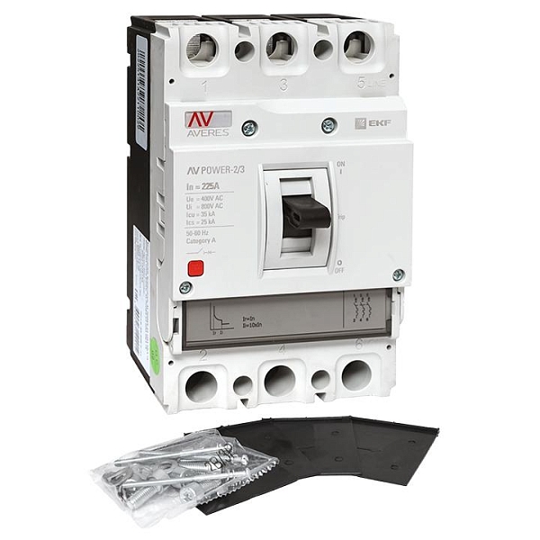 Выключатель автоматический в литом корпусе AV-POWER-2/3 225А 35кА TR EKF