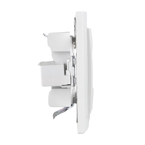 Минск Розетка RJ-45+Phone СП белая EKF