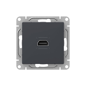 Механизм розетки HDMI, графит Эпика EKF