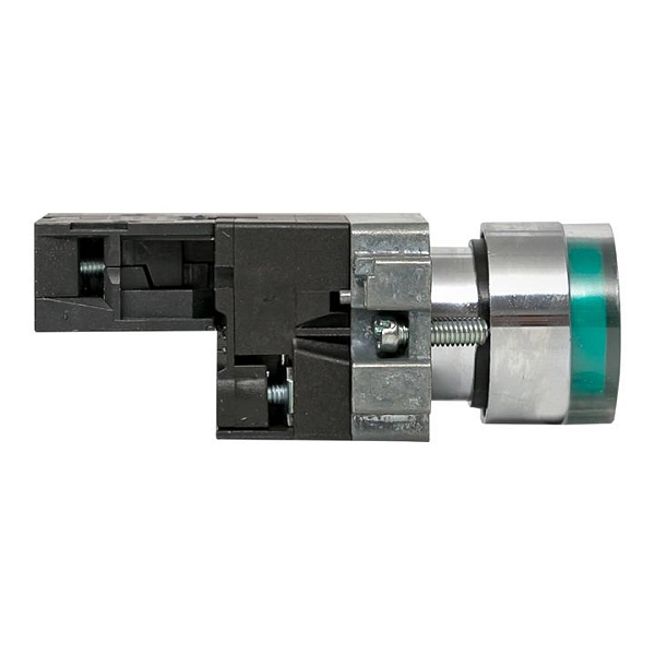 Кнопка BA31 с подсветкой 230В зеленая NO IP65 EKF PROxima