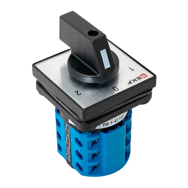 Переключатель кулачковый ПК-1-43 10А 3P «1-0-2» IP65 EKF