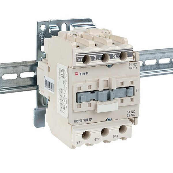 Контактор КМЭ-3 50А 1NO+1NC 24В AC EKF