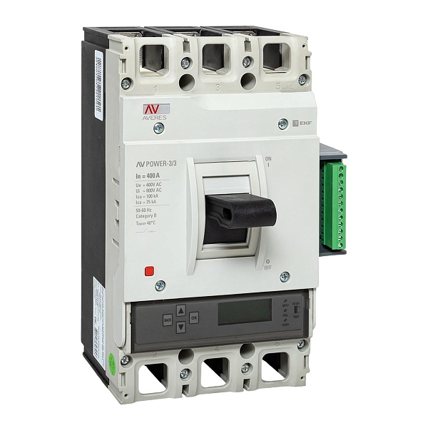 Выключатель автоматический в литом корпусе AV-POWER-3/3 400А 100кА ETU6.2 EKF