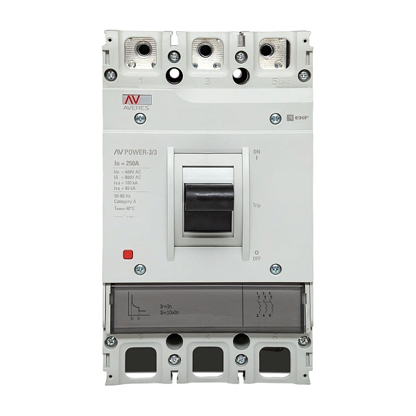 Выключатель автоматический в литом корпусе AV-POWER-3/3 250А 100кА TR EKF