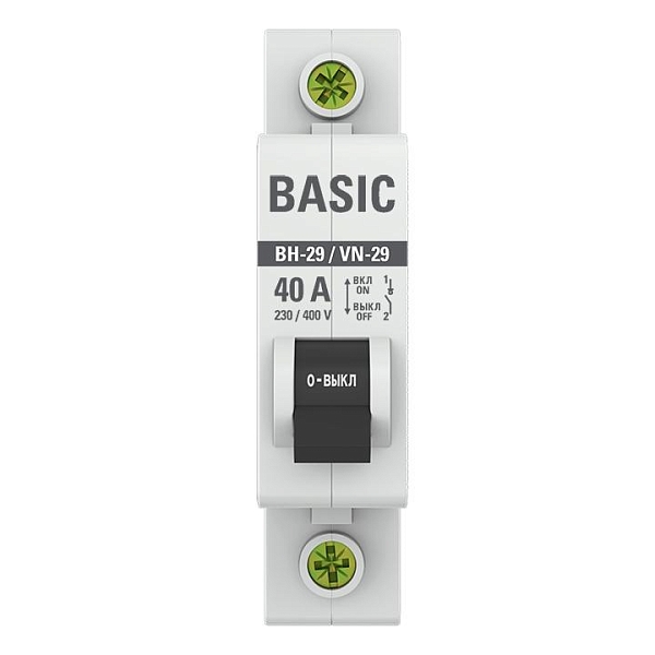 Выключатель нагрузки ВН-29 1P 40А BASIC