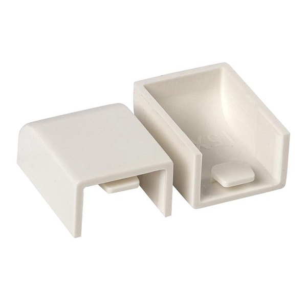 Заглушка (15x10) (4 шт) белая EKF-Plast 