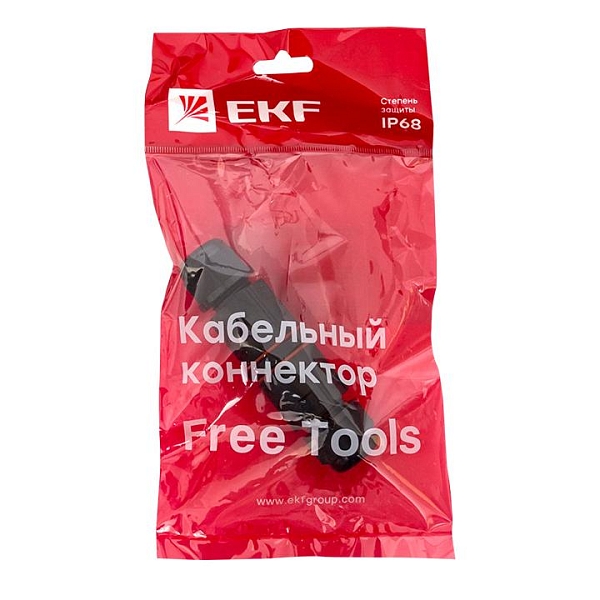 Кабельный коннектор I-образный (СМК 3PIN) IP68 FreeTools EKF PROxima