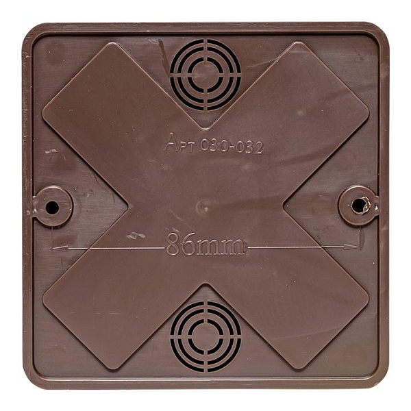 Коробка разветвительная KMP-030-032 (100x100x28) тёмное дерево EKF PROxima