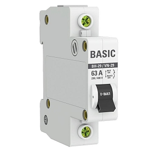 Выключатель нагрузки ВН-29 1P 63А BASIC