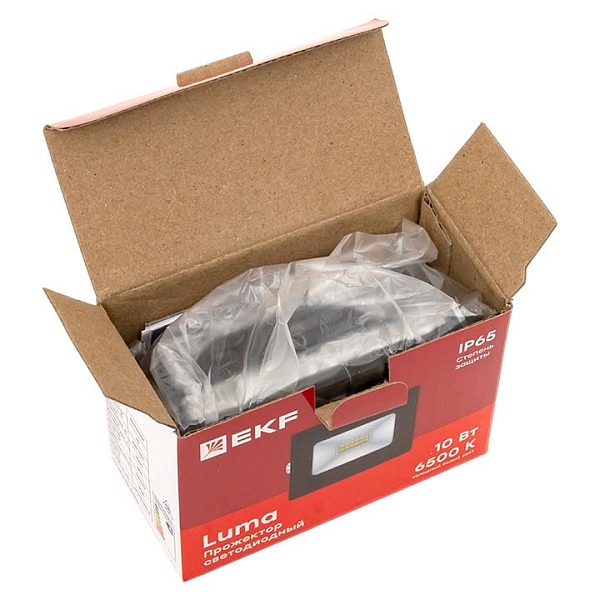 Прожектор светодиодный СДО-3001 10Вт 6500К IP65 LUMA EKF