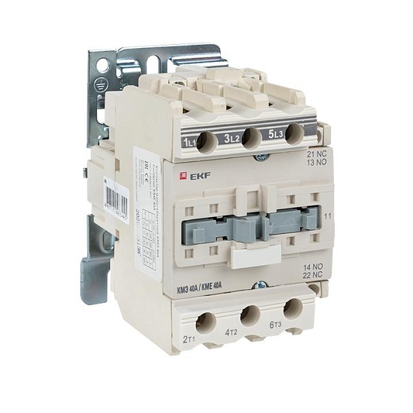 Контактор КМЭ-3 40А 1NO+1NC 36В AC EKF