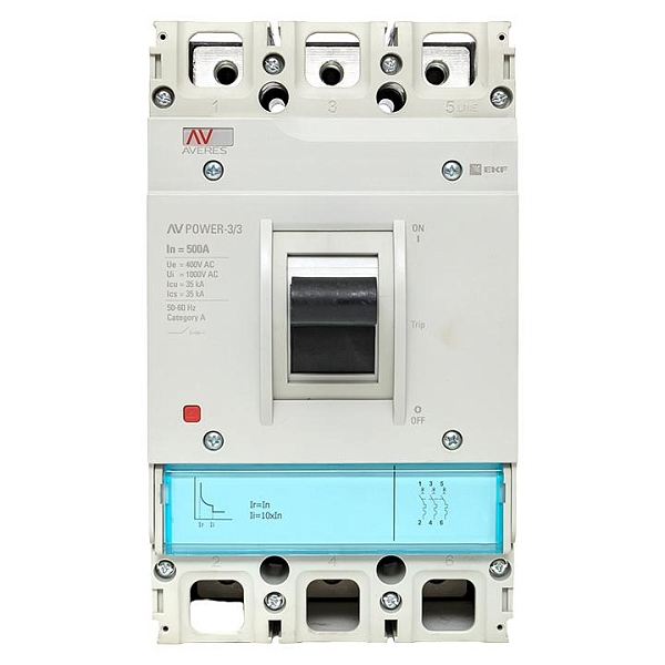 Выключатель автоматический в литом корпусе AV-POWER-3/3 500А 35кА TR EKF