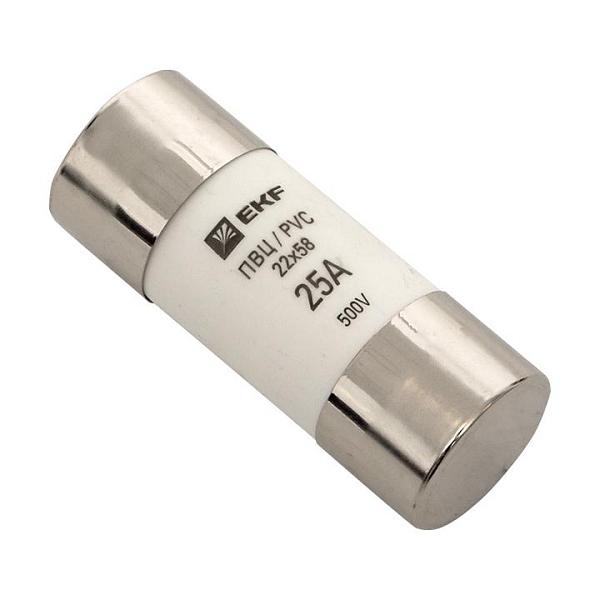 Плавкая вставка цилиндрическая ПВЦ (22x58) 25А EKF 