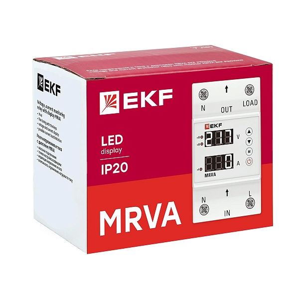 Реле напряжения и тока с дисплеем MRVA 32A EKF PROxima