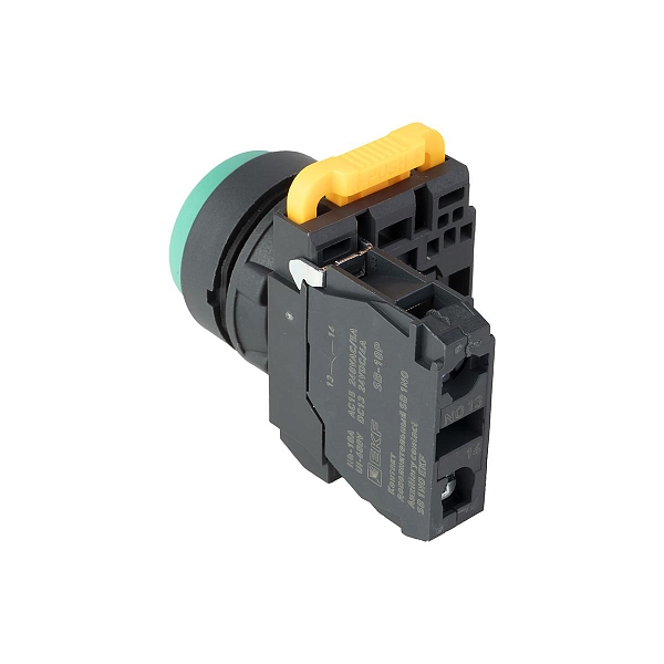 Кнопка выпирающая SB-25 без фиксации 1NO зеленая IP65 EKF