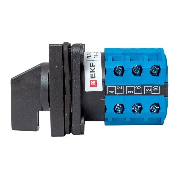 Переключатель кулачковый ПК-1-53 10А 3P «1-2» IP65 EKF