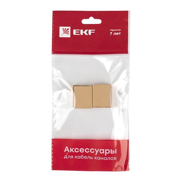 Соединитель (20x10) (4 шт) светлое дерево EKF-Plast 