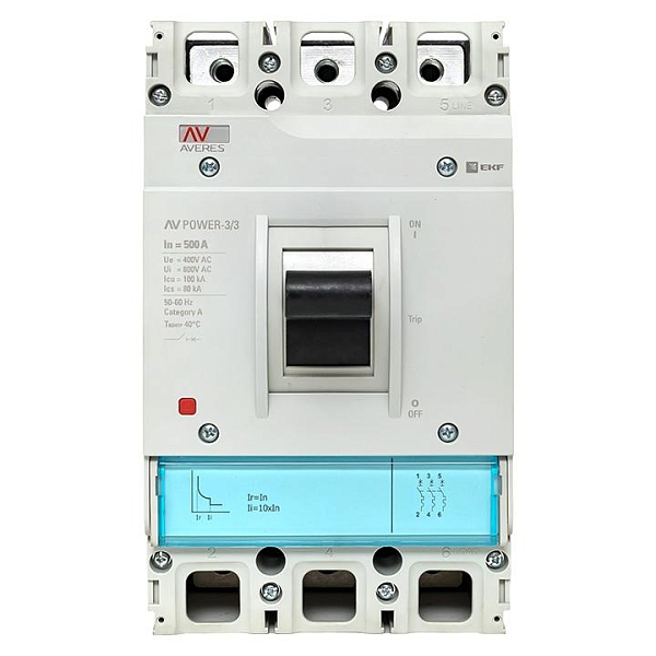 Выключатель автоматический в литом корпусе AV-POWER-3/3 500А 100кА TR EKF
